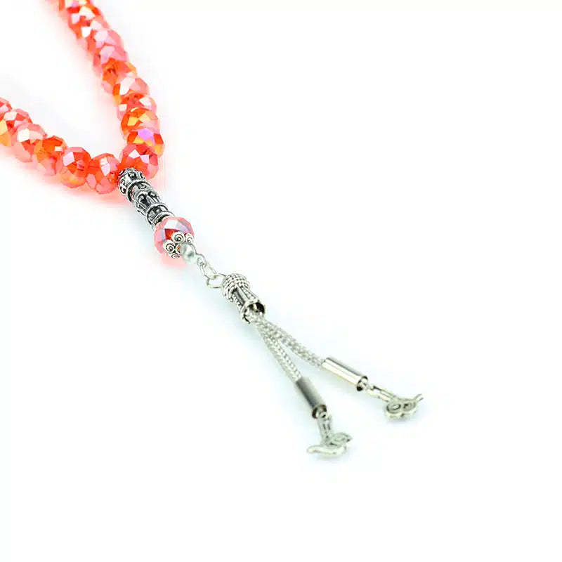 33 Bead Crystal Tasbih Orange