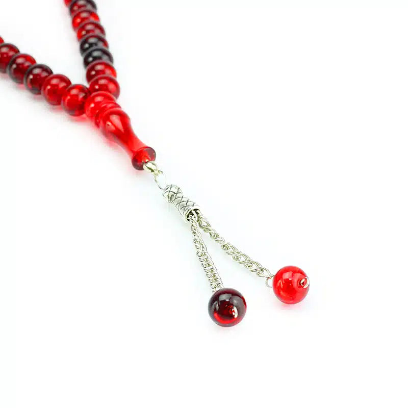 33 Bead Two Tone Tasbih Red & Black