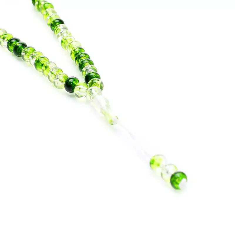 100 Bead Tasbih Two Tone Green