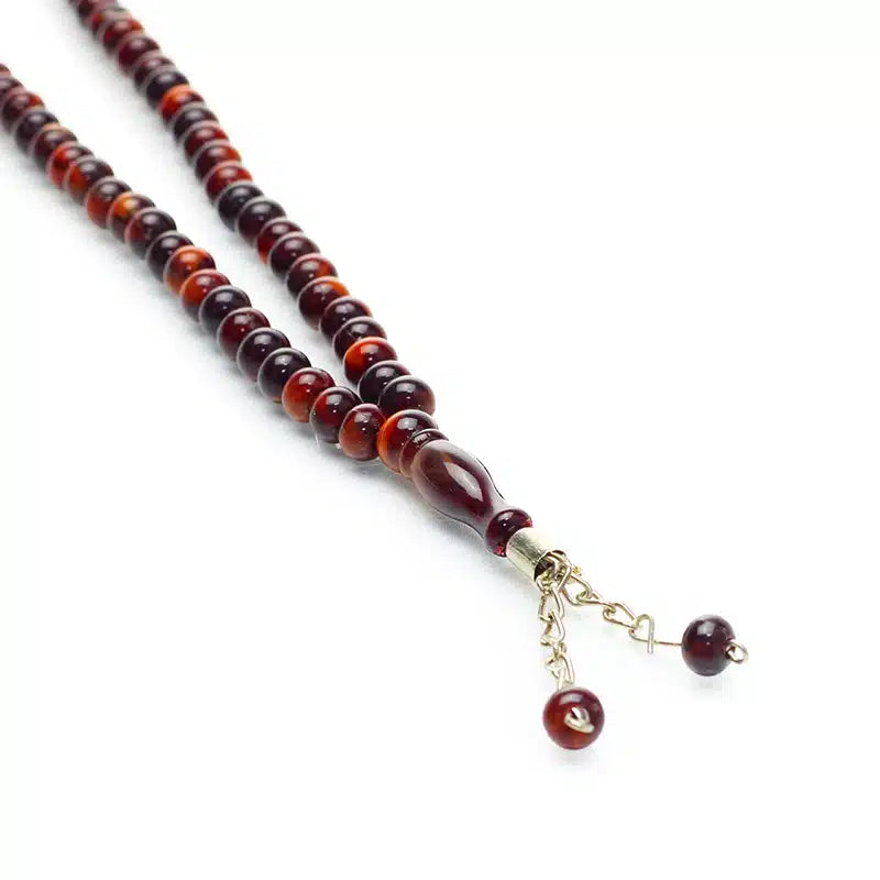 100 Bead Two Tone Dark Brown Tasbih
