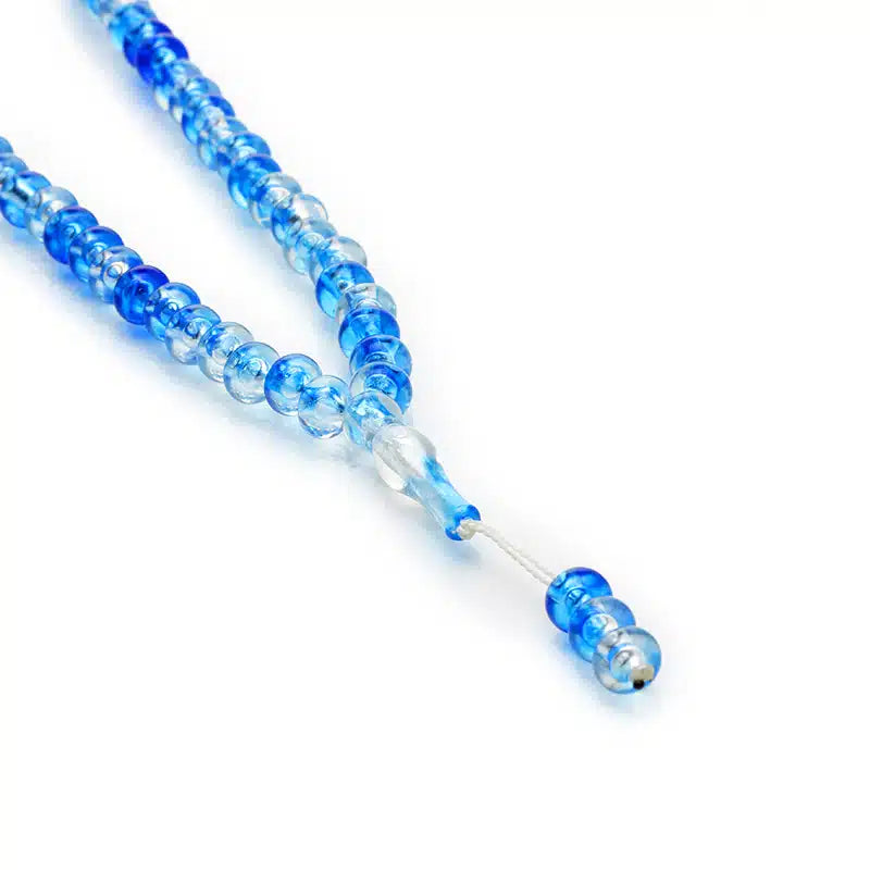100 Bead Transparent Blue Tasbih