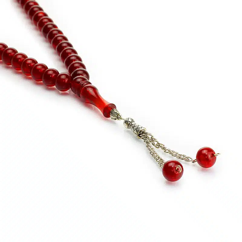 100 Bead Transparent Red Tasbih