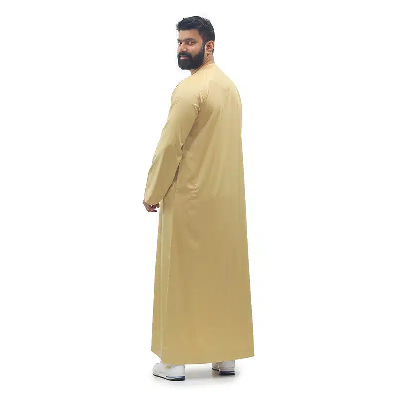Omani Satin Gold Thobe ASM-K15 10