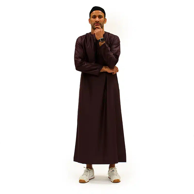 Omani Tasseled Maroon Thobe ASM-K37 7