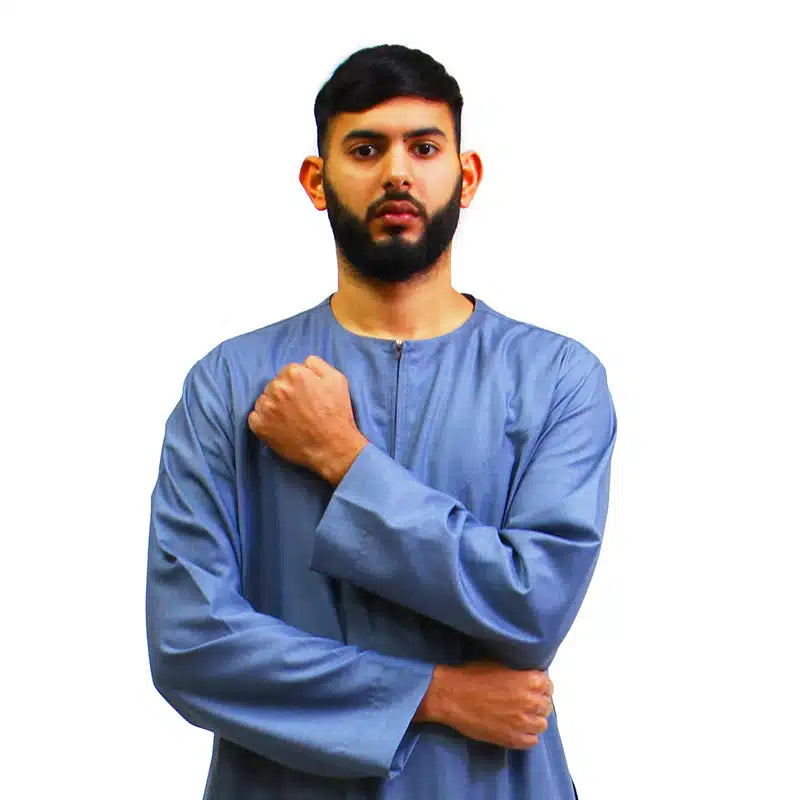 Omani Denim Blue Thobe