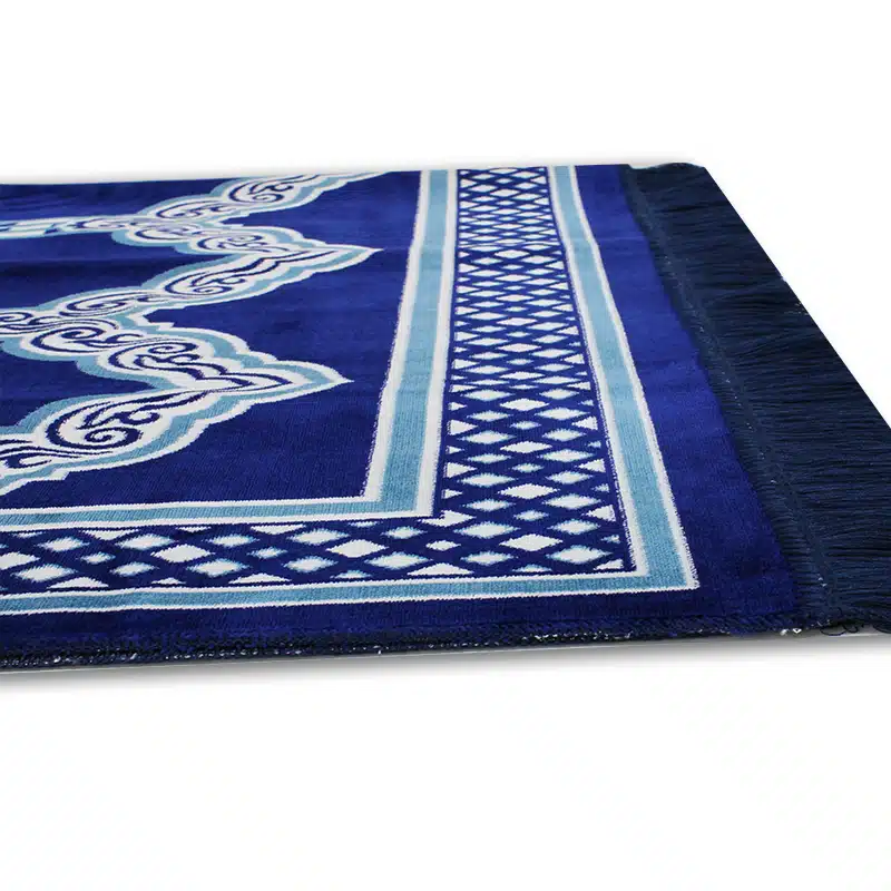 Five People Blue & White Prayer Mat
