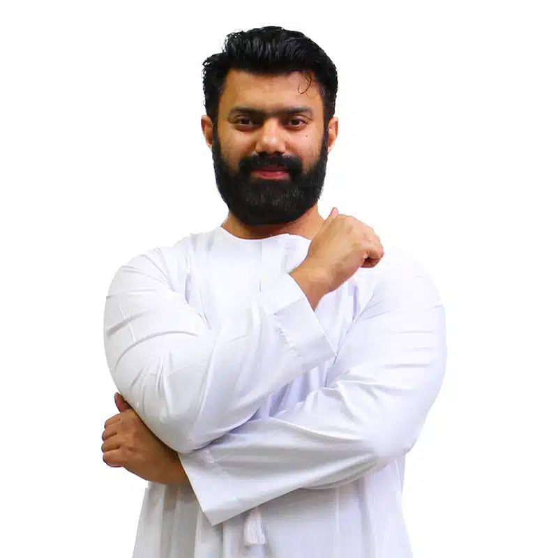 Omani Tasseled White Thobe