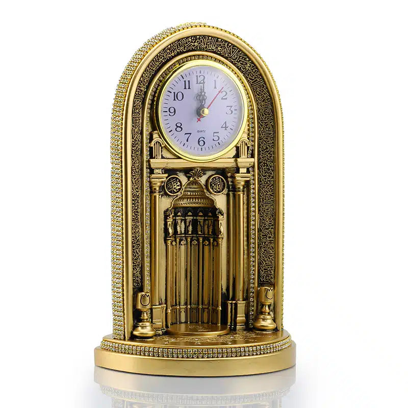 Curved Clock Gold (3387)