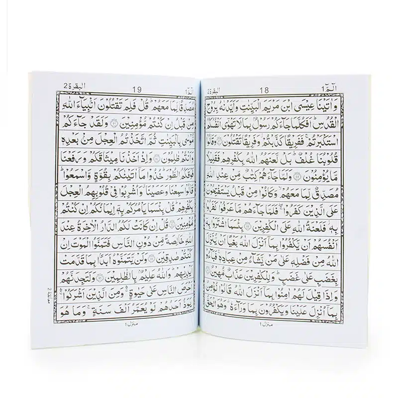 Paper Back Single Juzz Quran Set 180B