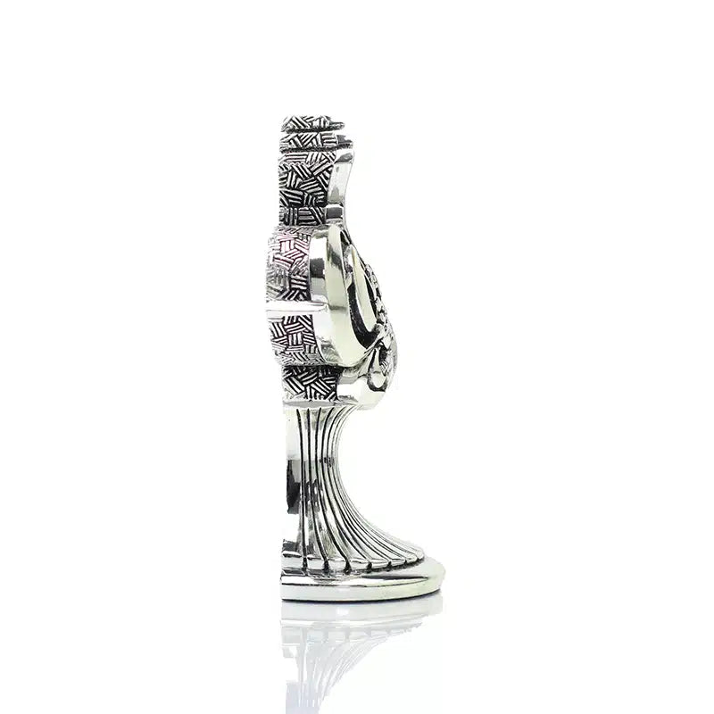 Silver Blush Sculpted Bismillah Ornament (0091)