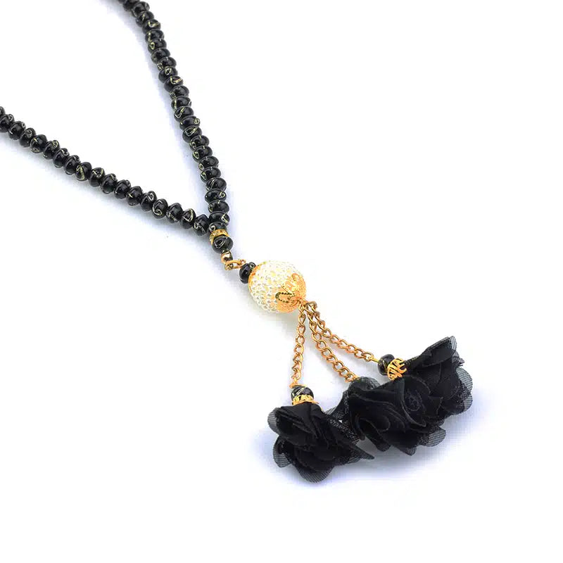 Black Crystal Studded Tasbih (202)