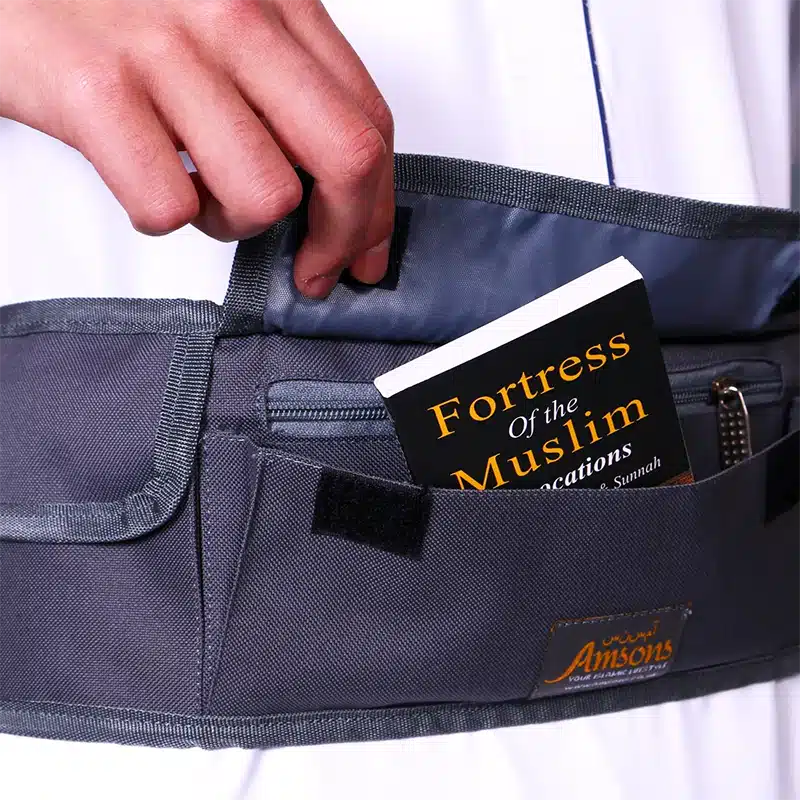 Hajj and Umrah Waist Bag Grey