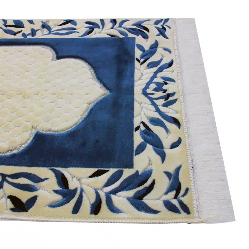 Megane Seccade White And Blue Prayer Mat