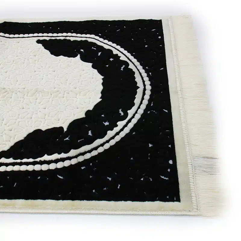 Sina Secc Black And White Prayer Mat