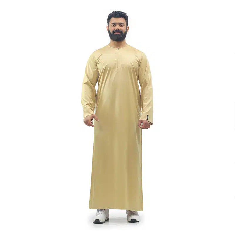 Omani Satin Gold Thobe ASM-K15 10