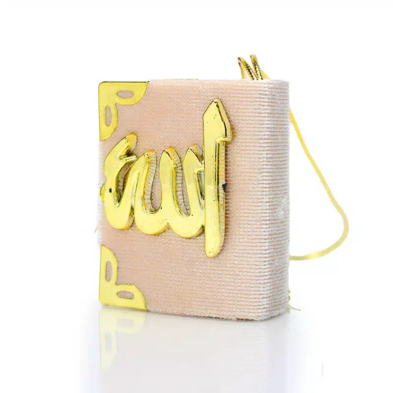 Quran Hanger Faded Pink With Gold Accent