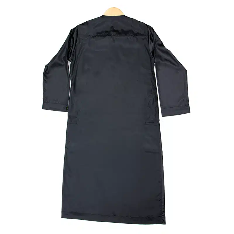 Omani Boys Satin Black Thobe ASB- K25 COL 21