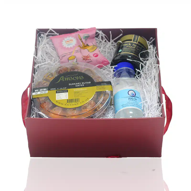 Red Ramadan Mubarak Gift Box