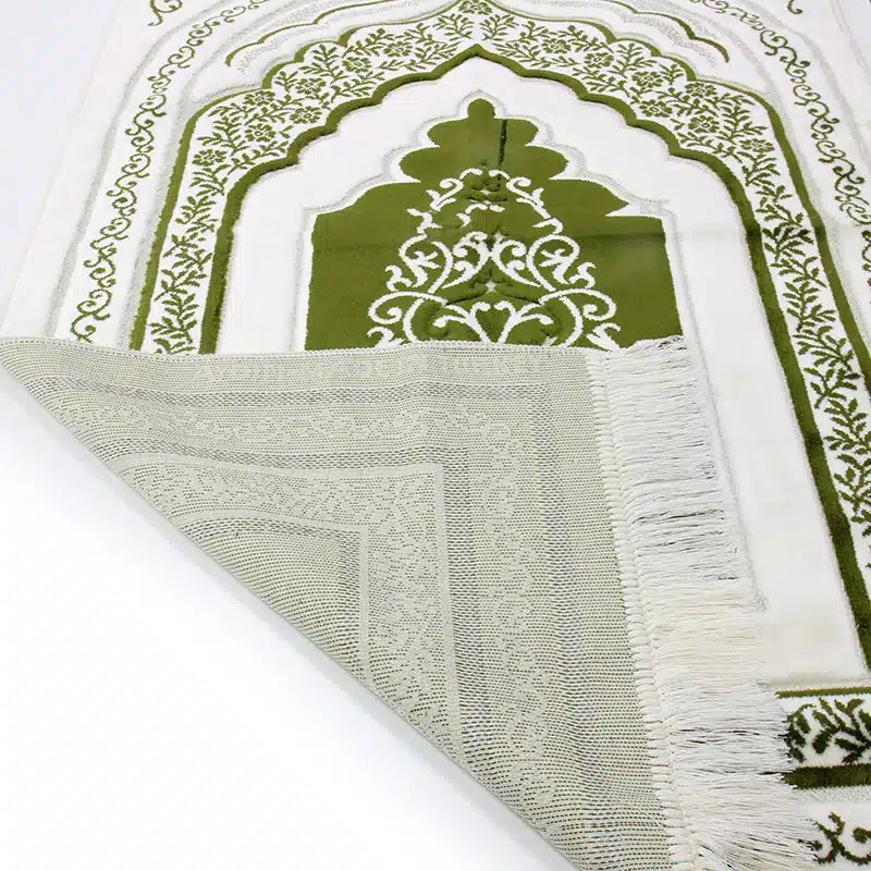 Didem Secc White And Green Prayer Mat
