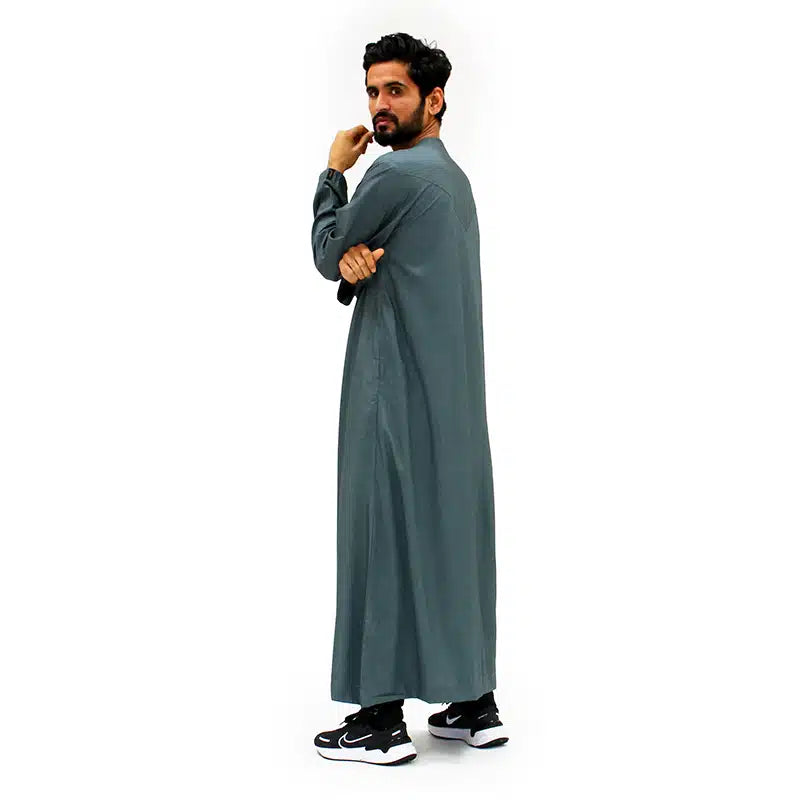 Omani Light Weight Grey Thobe 965-03
