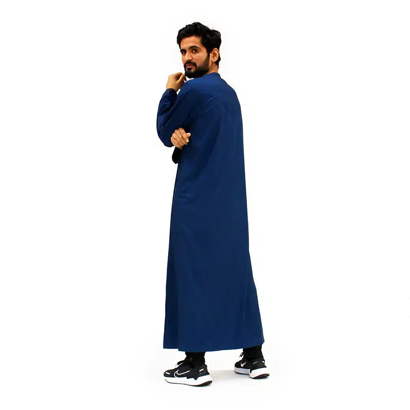 Omani Light Weight Navy Thobe 965-02