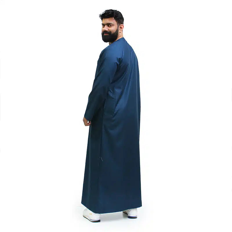 Omani Tassel Navy Thobe