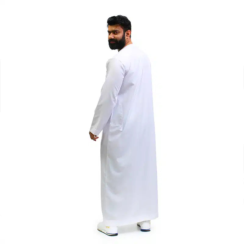 Omani Tasseled White Thobe