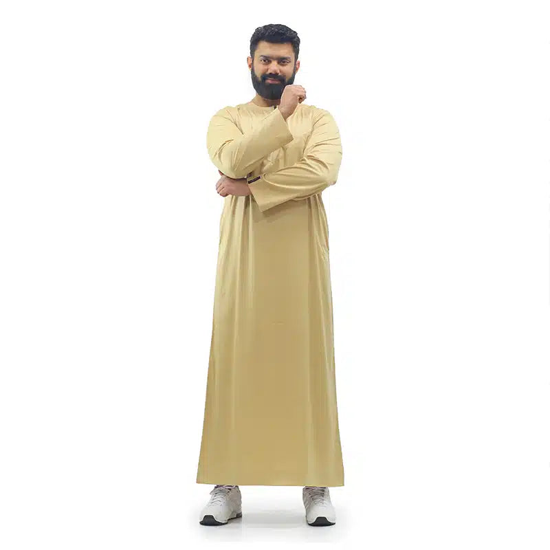 Omani Satin Gold Thobe ASM-K15 10
