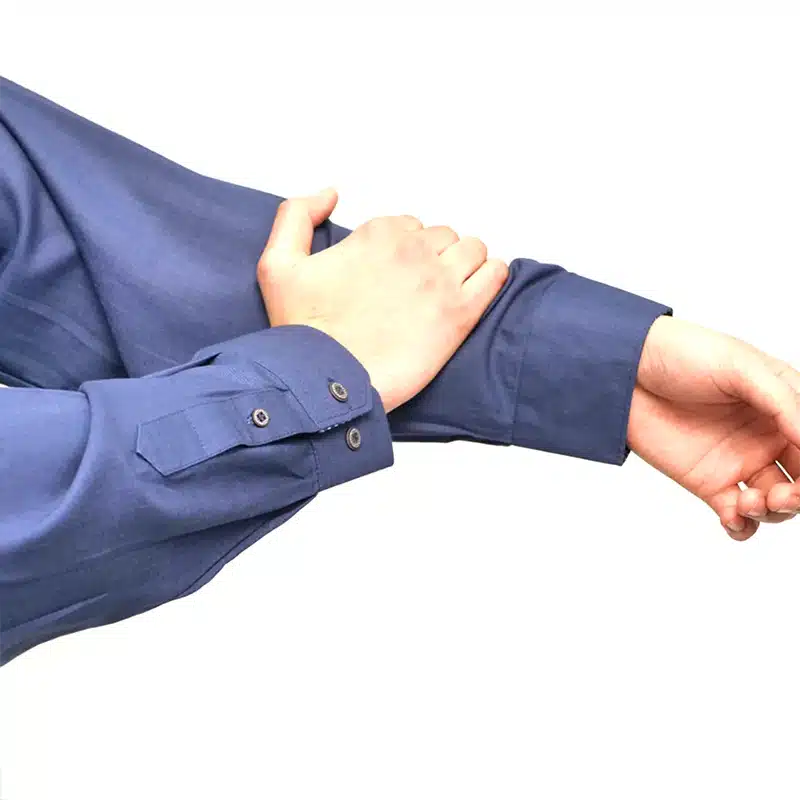 Men's Tuxedo Collared Blue Thobe 632- 2