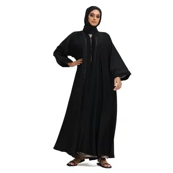 Sana Emirati Black Abaya