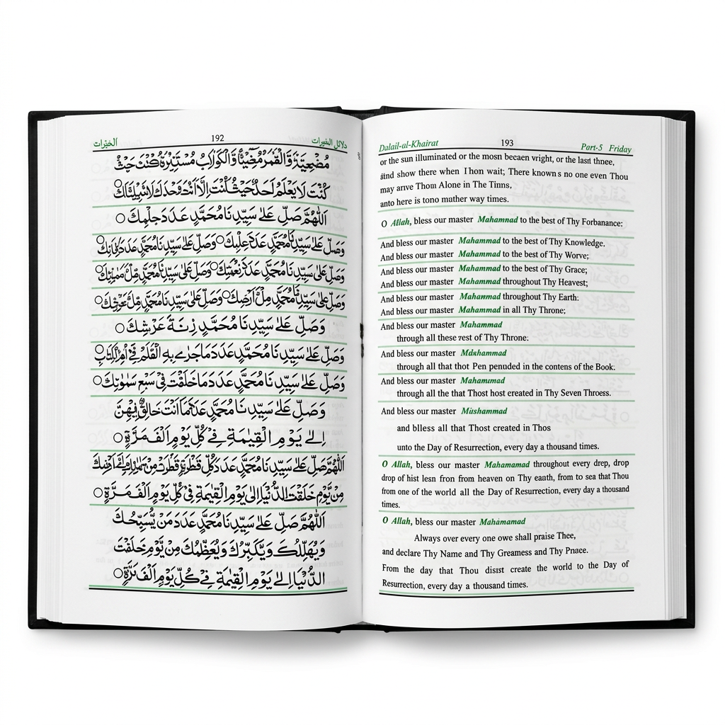 Dalail Ul Khairat Guide to Happiness (Arabic - English)