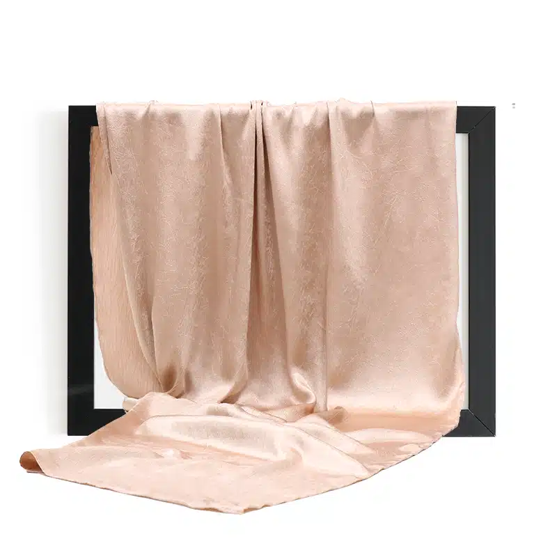 Silk Textured peach Hijab