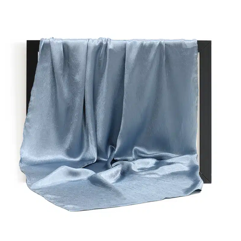 Silk Textured Denim Blue Hijab