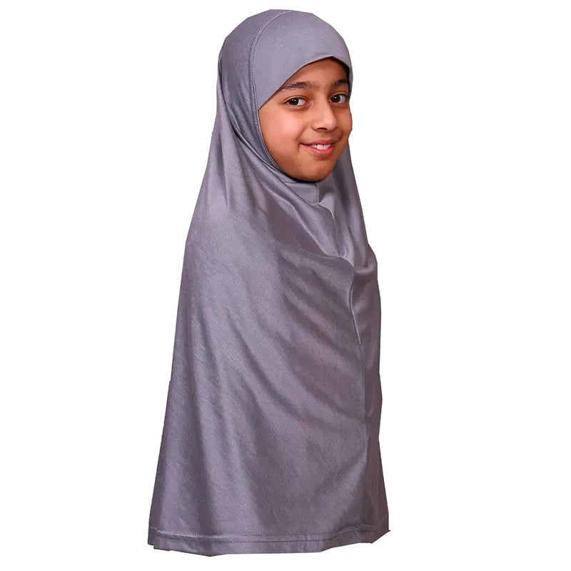 Light Grey Girls Hijab - XL/2XL/3XL