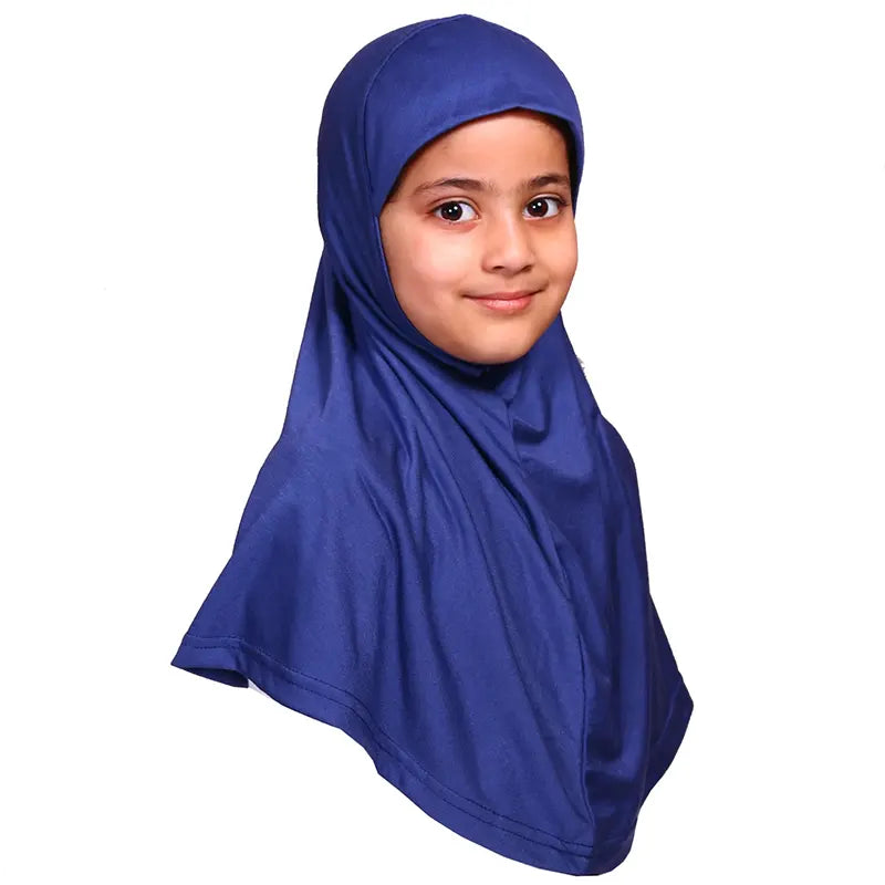 Blue Girls Hijab - Small Size