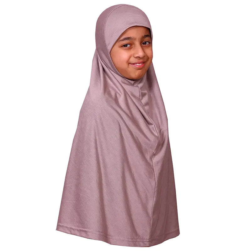 Dusty Rose Girls Hijab - XL Size