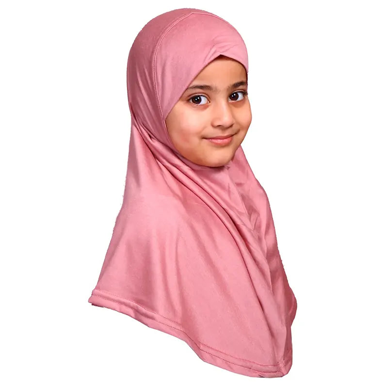 Dusty Rose Girls Hijab - Small Size