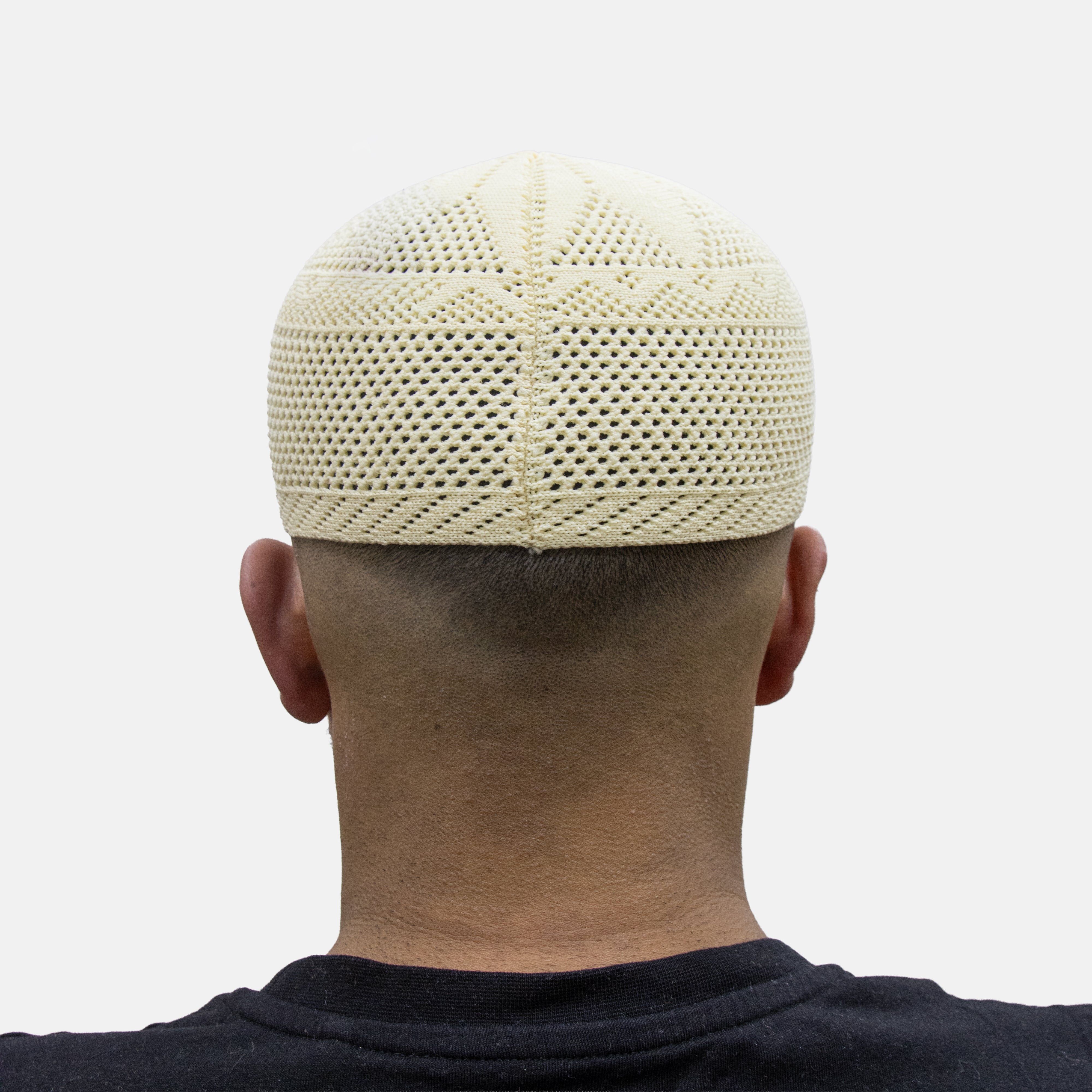 Mens Premium Knit Prayer Hat Cream