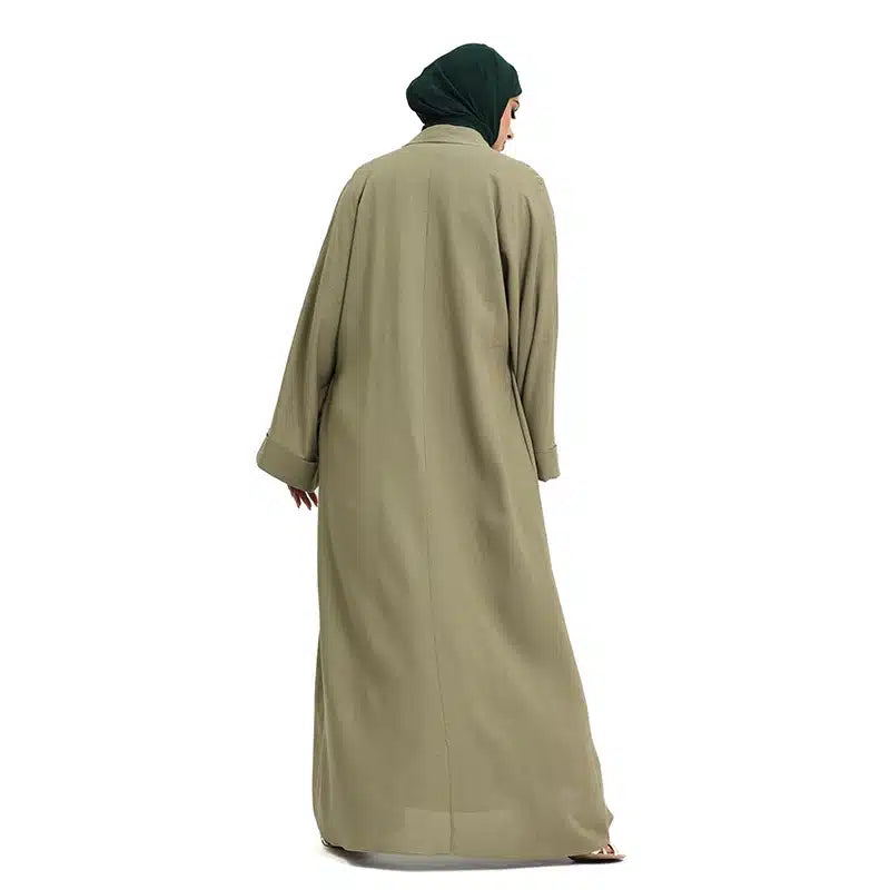 Green Linen Fabric Kimono