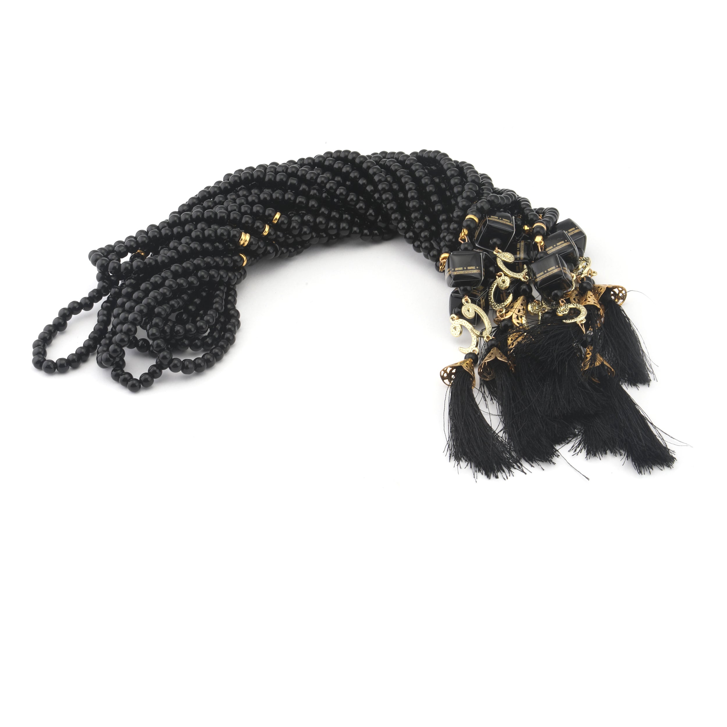 100 Bead Cube Kabah Black Tasbih