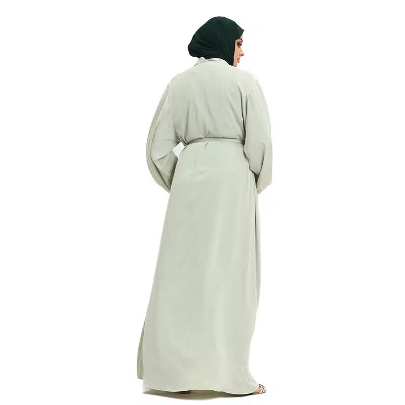 Nadia Elasticated Sleeved Pistachio Kimono