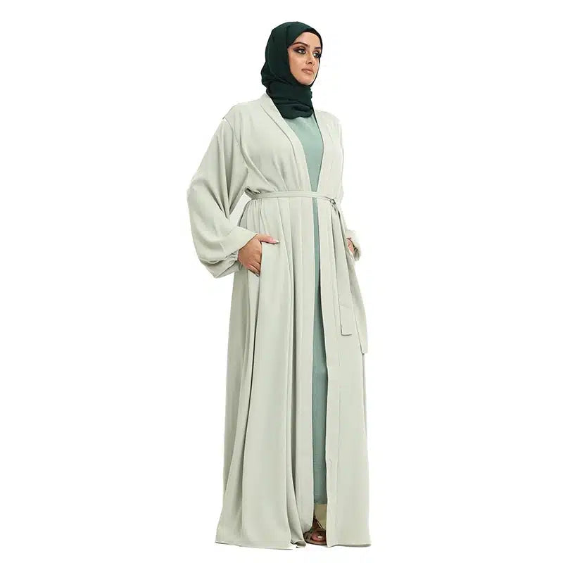 Nadia Elasticated Sleeved Pistachio Kimono