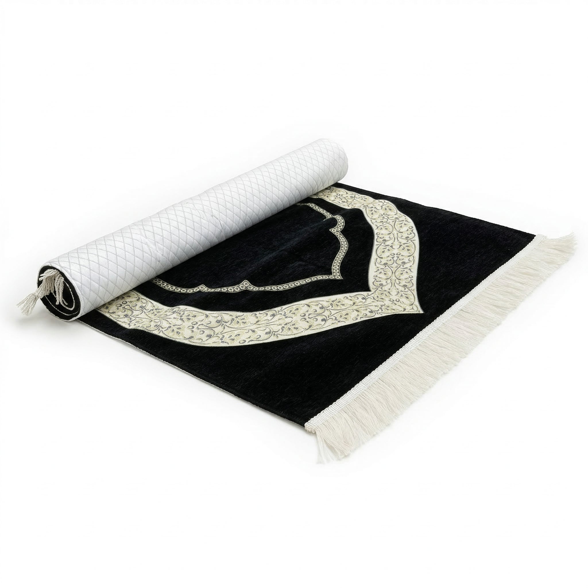 Luxury Chenille Asel Prayer Mat 11104-9 Black