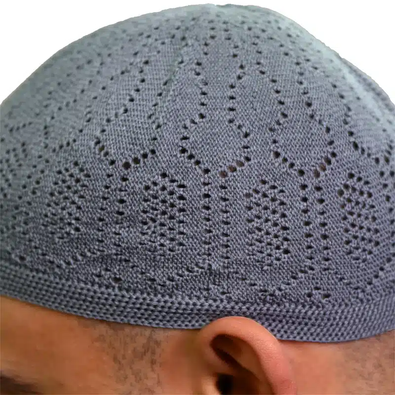Men's Cotton Light Grey Prayer Hat image 1