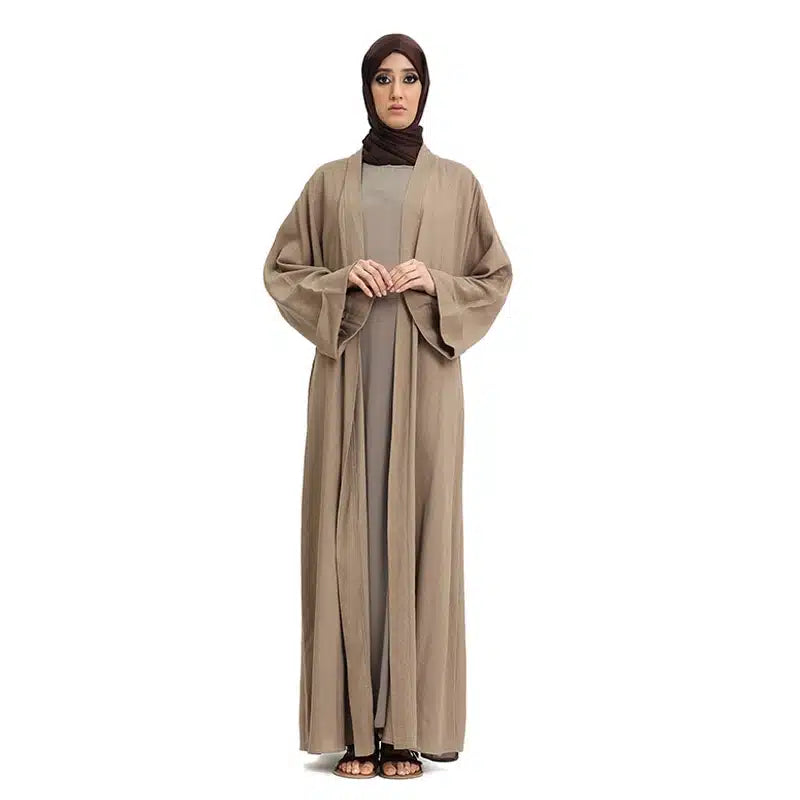 Caramel Linen Fabric Kimono