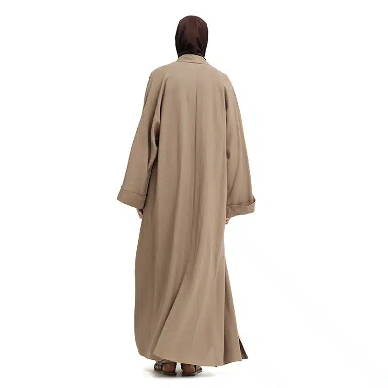 Caramel Linen Fabric Kimono