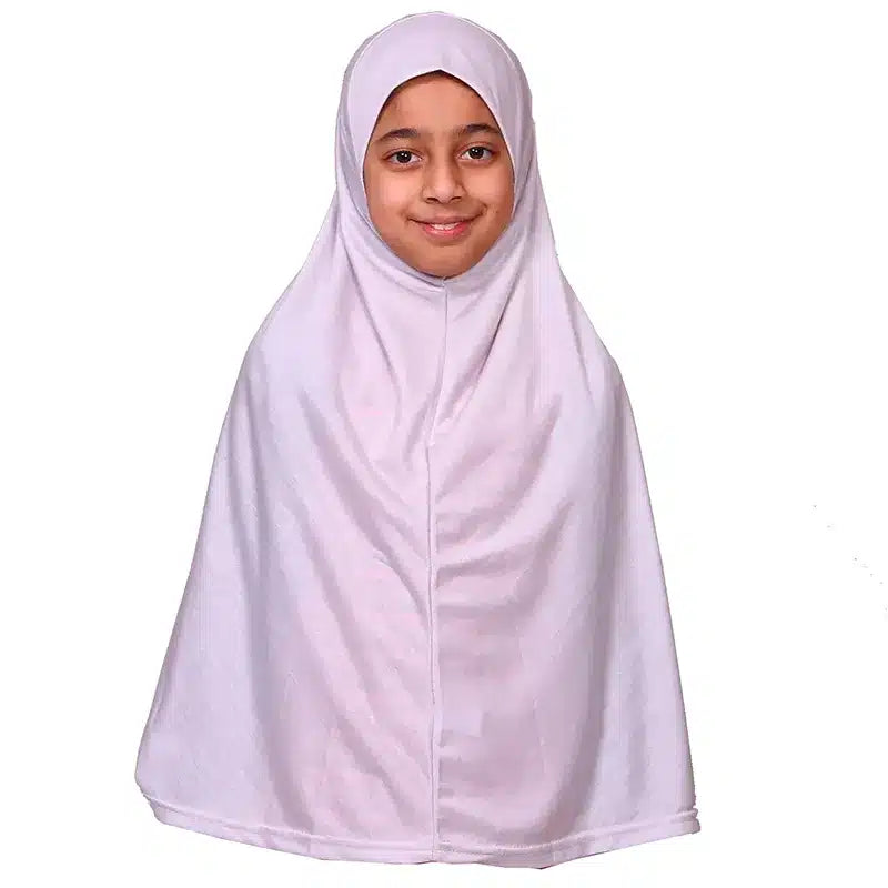 Silver Girls Hijab - XL Size