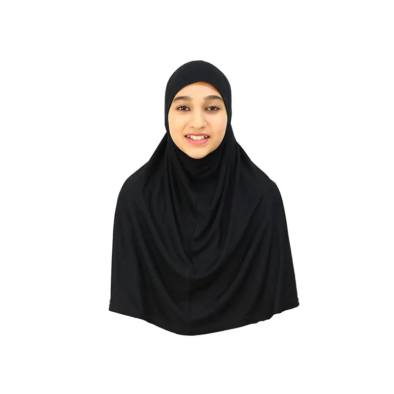 Black Girls Hijab - Large Size