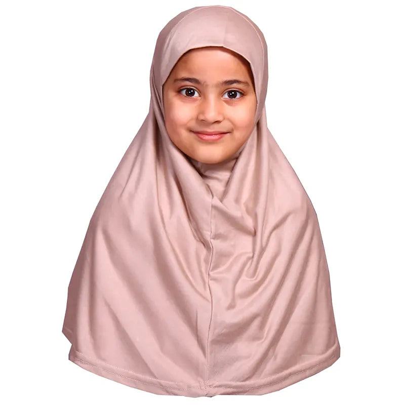 Beige Girls Hijab - Small Size