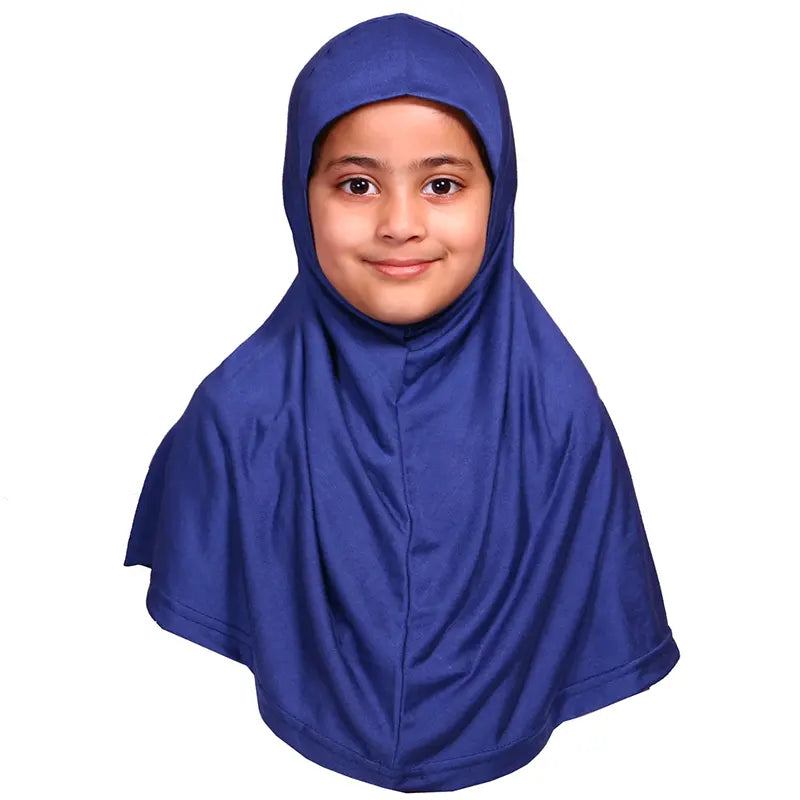 Blue Girls Hijab - Small Size